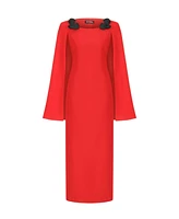 Nocturne Women's Cape Sleeve Maxi Dress