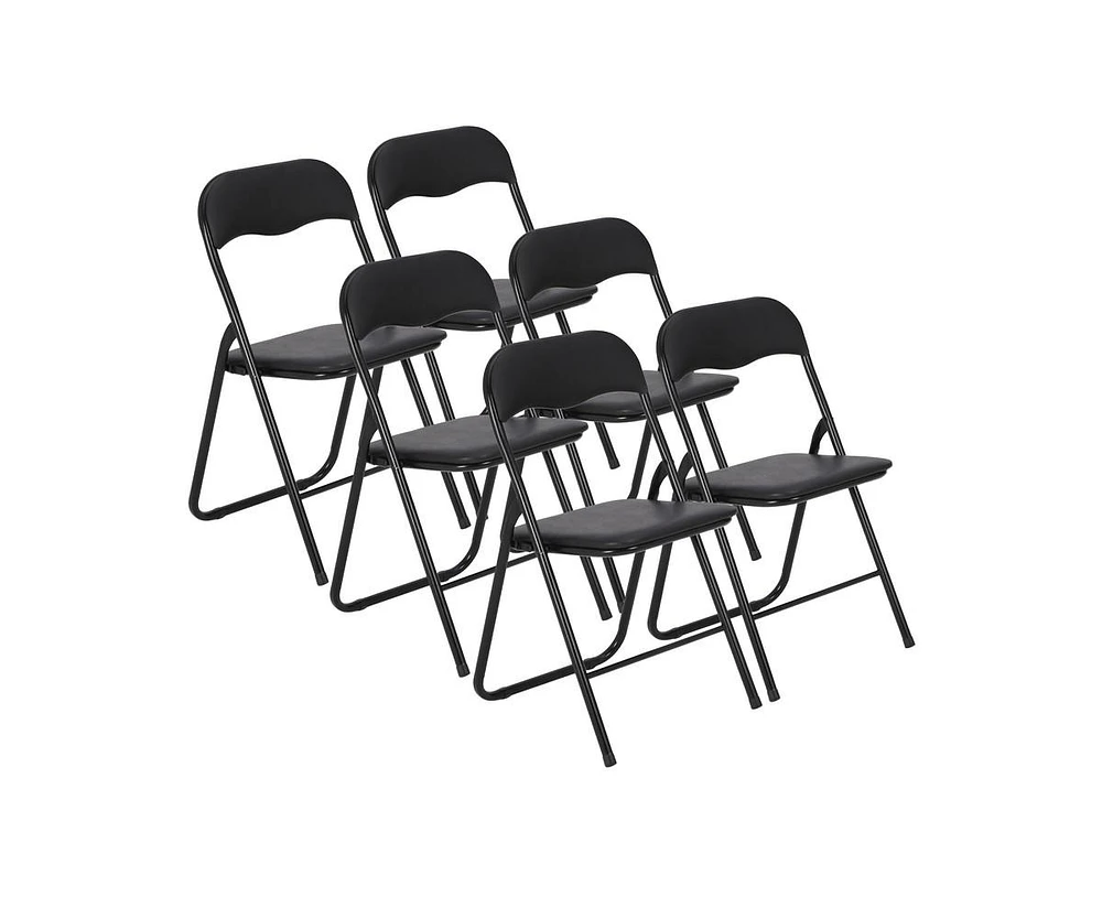 gaomon Pack Folding Chairs with Padded Cushion and Back