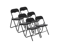 gaomon Pack Folding Chairs with Padded Cushion and Back