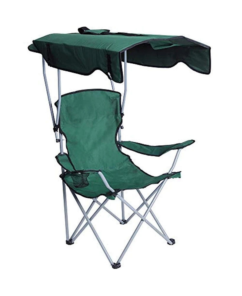 Slickblue Portable Camping Chairs with Shade Canopy Comfortable Seating for Outdoor Relaxation