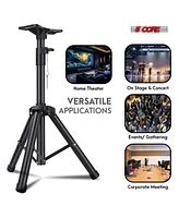 5 Core Speaker Stand Tripod Tall Adjustable 36 Inch Dj Pole Mount Studio Monitor Stands