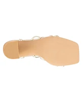 New York & Company Bailey Women's Wooden Block Heel Sandals