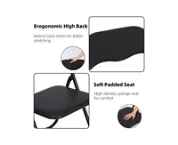 gaomon 4 Pack Folding Chairs with Padded Cushion and Back