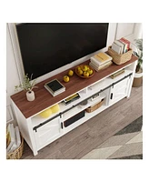 gaomon Tv Stand For 55/60/65-Inch Tv - Wood Media Console Storage Cabinet For Living Room, Kitchen, Dining Room