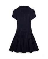 Polo Ralph Lauren Big Girls Cable-Knit Cotton Sweater Dress