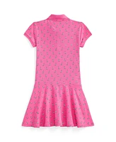 Polo Ralph Lauren Big Girls Sailboat-Print Stretch Mesh Dress