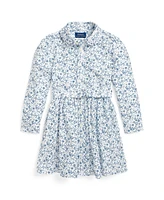 Polo Ralph Lauren Toddler and Little Girls Floral Cotton Oxford Shirtdress