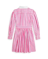 Polo Ralph Lauren Toddler and Little Girls Striped Cotton Poplin Shirtdress