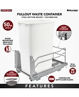 Rev-a-Shelf Pullout Kitchen Trash Can 50 qt. with Soft-close, 53WC-1550SCDM-111
