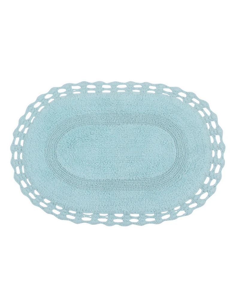 Home Weavers Hampton Crochet Reversible Bath Rug