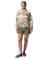 Columbia Women's Helvetia Ii Printed Cropped Half-Snap Fleece