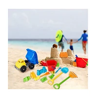 Slickblue Kids Beach Toy Set - 13-Piece Deluxe Sand Castle Playset for Fun in the Sun