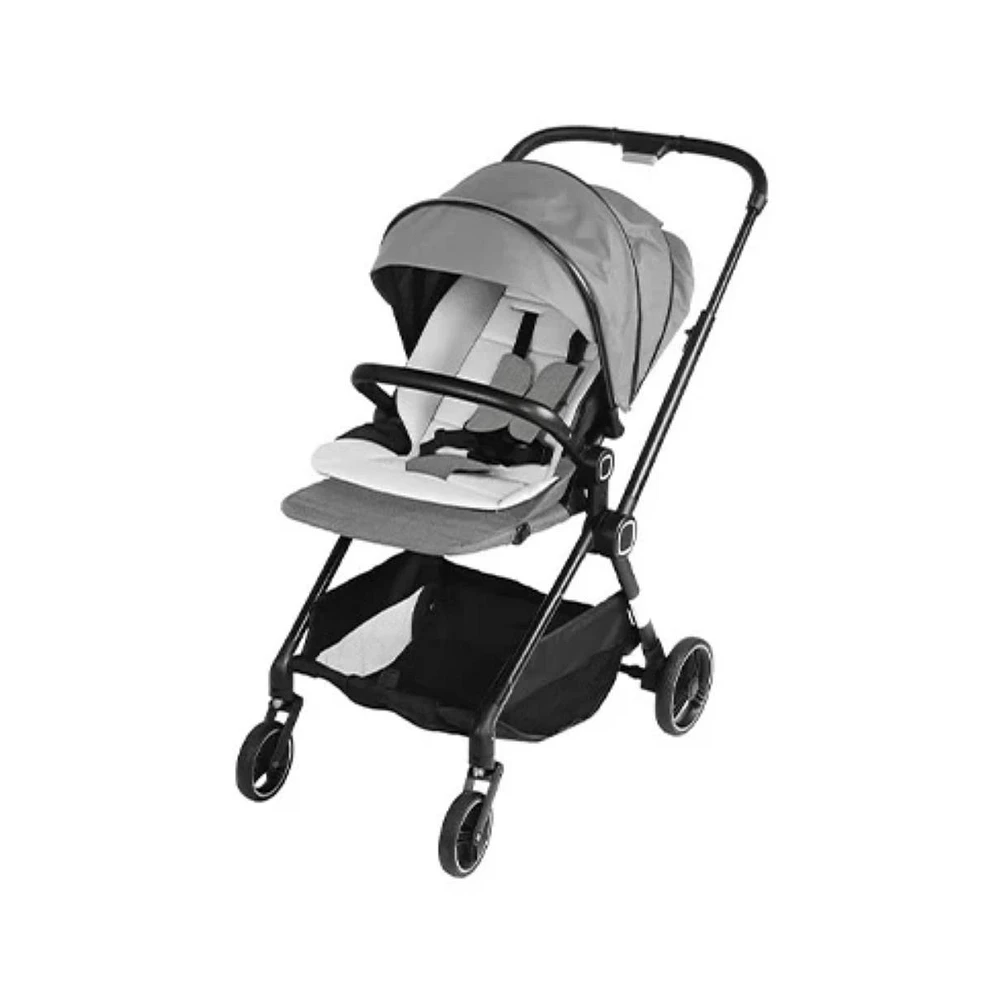 Slickblue Girls Convertible Bassinet to Stroller – 2-in-1 Carriage with Adjustable Footrest & Canopy