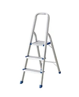 Slickblue 3-Step Folding Ladder Non-Slip Platform Stool with 330 lbs Load Capacity