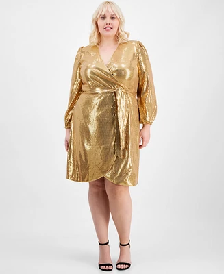 I.n.c. International Concepts Plus Mommy & Me Sequined Long-Sleeve Dress, Exclusively at Macy's