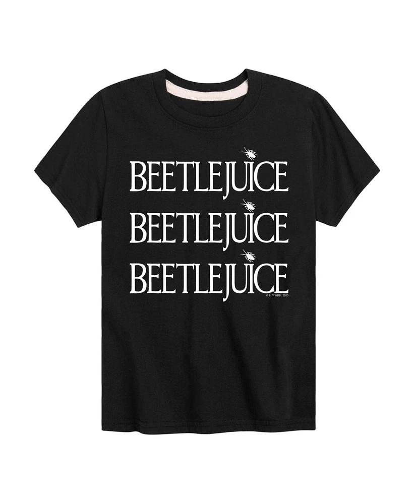 Hybrid Big Boys Beetlejuice Logo Graphic Tee