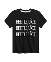 Hybrid Big Boys Beetlejuice Logo Graphic Tee