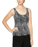 Alex Evenings Petite 3/4-Sleeve Jacket & Tank Top