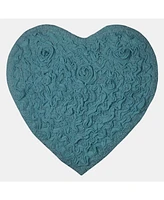 Home Weavers Modesto Heart Shaped Bath Rug, 25" x