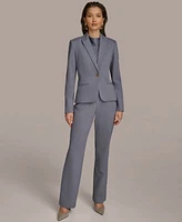 Donna Karan New York Womens One Button Blazer Straight Leg Pants