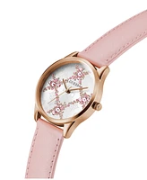 Guess Women's Analog Genuine Leather Watch