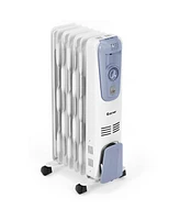 Sugift 1500W Oil Filled Radiator with Thermostat and 4 Bottom Wheels