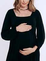 Motherhood Maternity Long Sleeve Empire Waist Maxi Dress