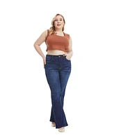 Bayeas Plus High Rise Flare Jeans