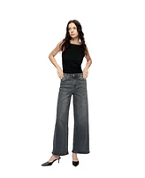 Bayeas Women's Judy High Rise Wide Leg Jeans