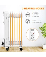 Sugift 1500W Electric Space Heater with 3 Heat Settings and Safe Protection