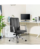 Slickblue Ergonomic Low Back Leather Office Chair Stylish Swivel for Comfort and Support