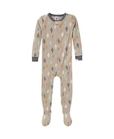 Gerber Toddler Boys' Snug Fit Footed Pajamas, 4-Pack, Farm