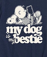 Hybrid Big Boys Peanuts My Dog Is Bestie Graphic Tee