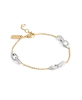 Coach Faux Stone Signature Pave Strand Bracelet