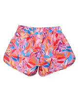 Snapper Rock Big Girls Blooming Sunset Sustainable Board Shorts