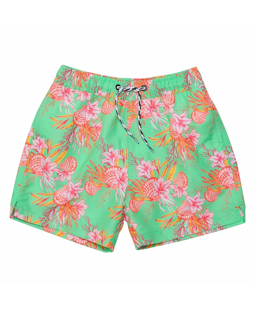 Snapper Rock Big Boys Coastal Shells Sustainable Swim Short