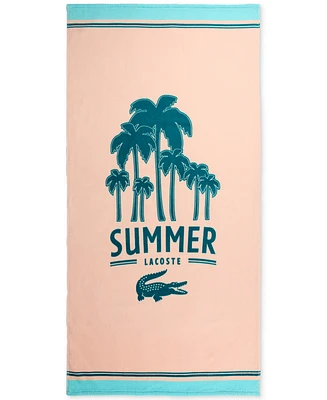 Lacoste Home Palm Tree Cotton Beach Towel, 36" x 72"