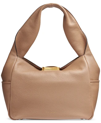 Donna Karan New York Amagansett Soft-Rolled Leather Shoulder with Sculpted Magnet Closure