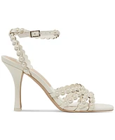 Dolce Vita Women's Hellen Pearl Strappy Two-Piece Stiletto Dress Sandals