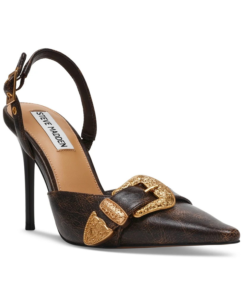 Steve Madden Women's Delilah Buckle Slingback Pumps