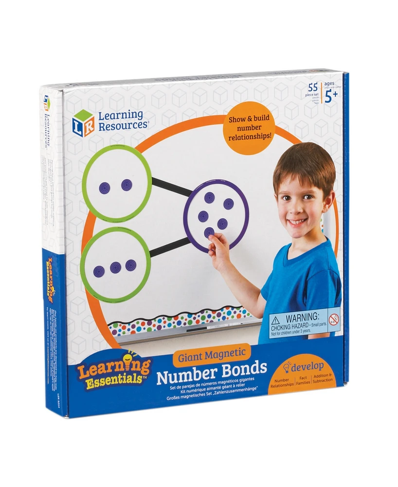 Learning Resources Giant Magnetic Number Bonds 55 Pieces