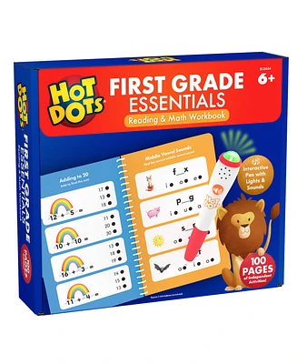 Educational Insights Hot Dots First Grade Essentials Reading and Math Workbook