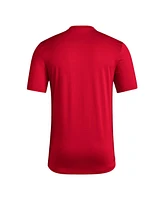 Adidas Men's Crimson Indiana Hoosiers Locker On-Court The Fade Pregame Aeroready T-Shirt