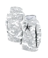 Nike Women's Arctic Camo Dallas Cowboys 2024 Salute to Service Club Fleece Oversized Pullover Hoodie