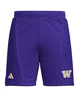 Adidas Men's Purple Washington Huskies Designed for Training 7" Aeroready Shorts