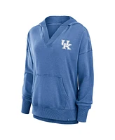 Fanatics Women's Royal Kentucky Wildcats Initiative Snow Wash French Terry V-Neck Pullover Hoodie