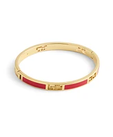 Coach Enamel Signature Horse Carriage Cut Out Bangle Bracelet