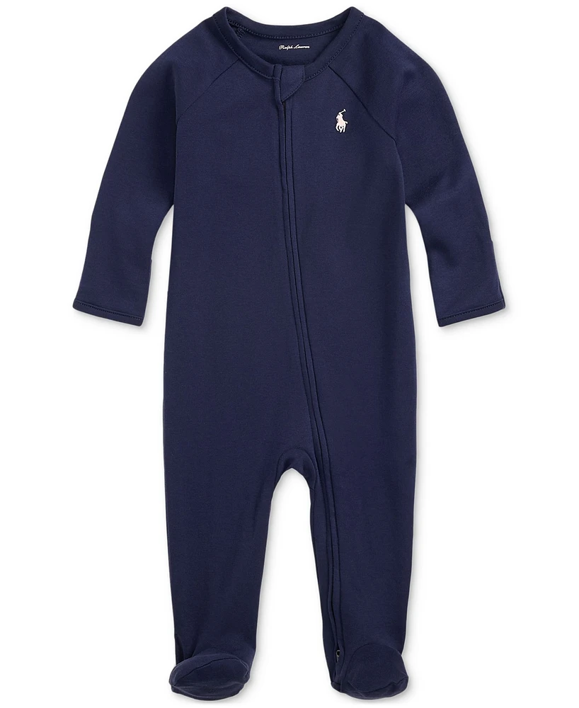 Polo Ralph Lauren Baby Cotton Interlock Footed Coverall