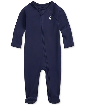 Polo Ralph Lauren Baby Cotton Interlock Footed Coverall