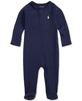 Polo Ralph Lauren Baby Cotton Interlock Footed Coverall